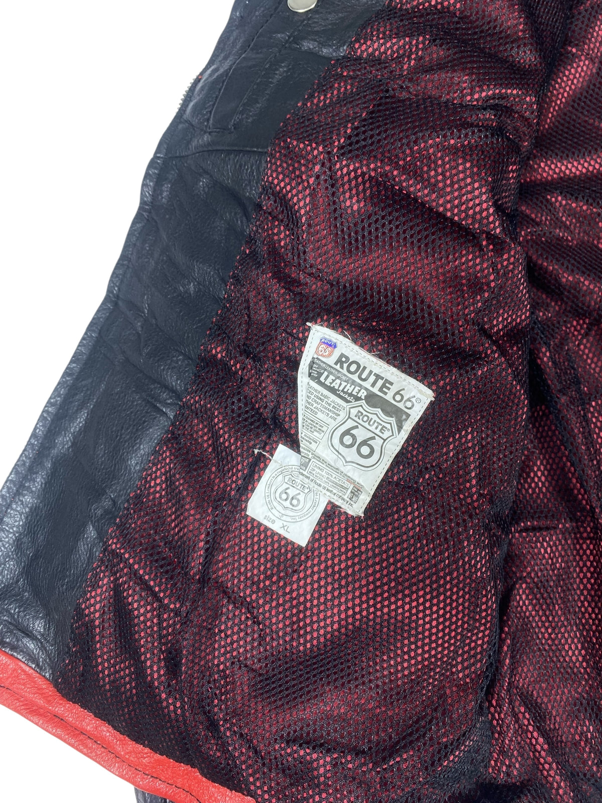 Route 66 leather racing jacket