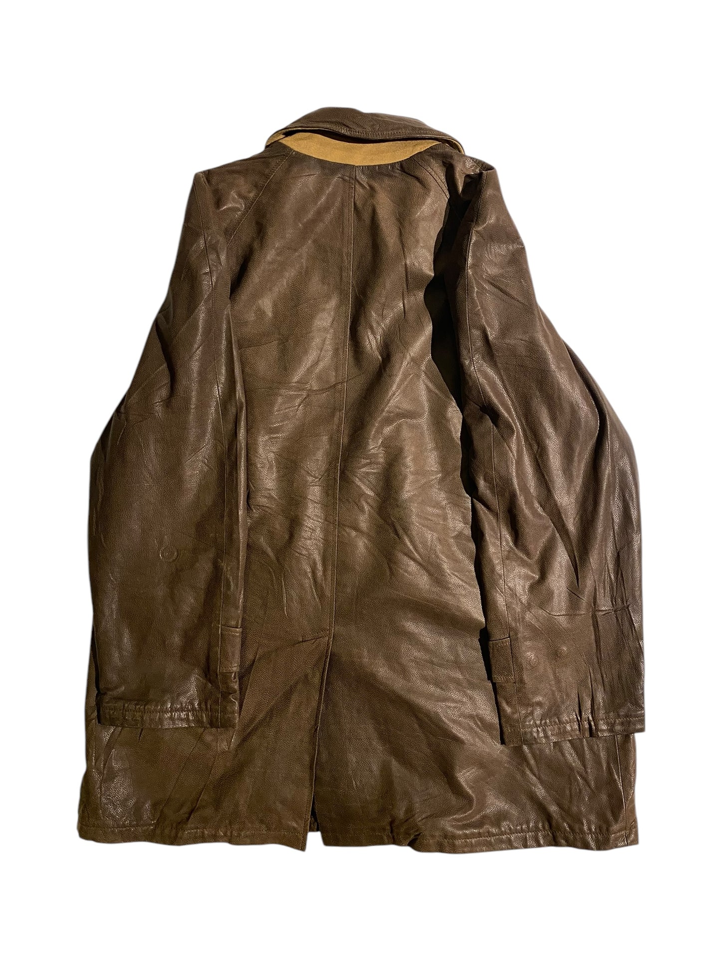 Vintage Brown leather coat