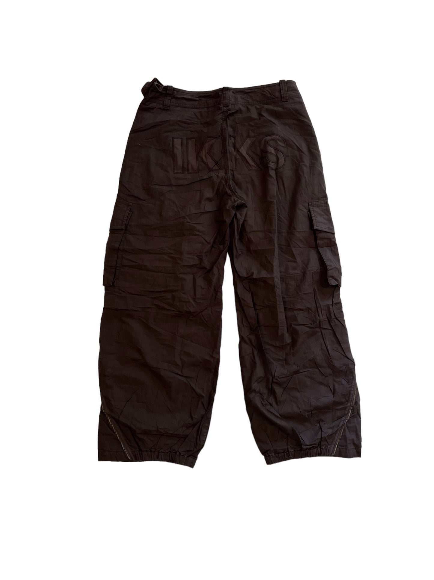 IKKS Culture embroidered japanese baggy cargos