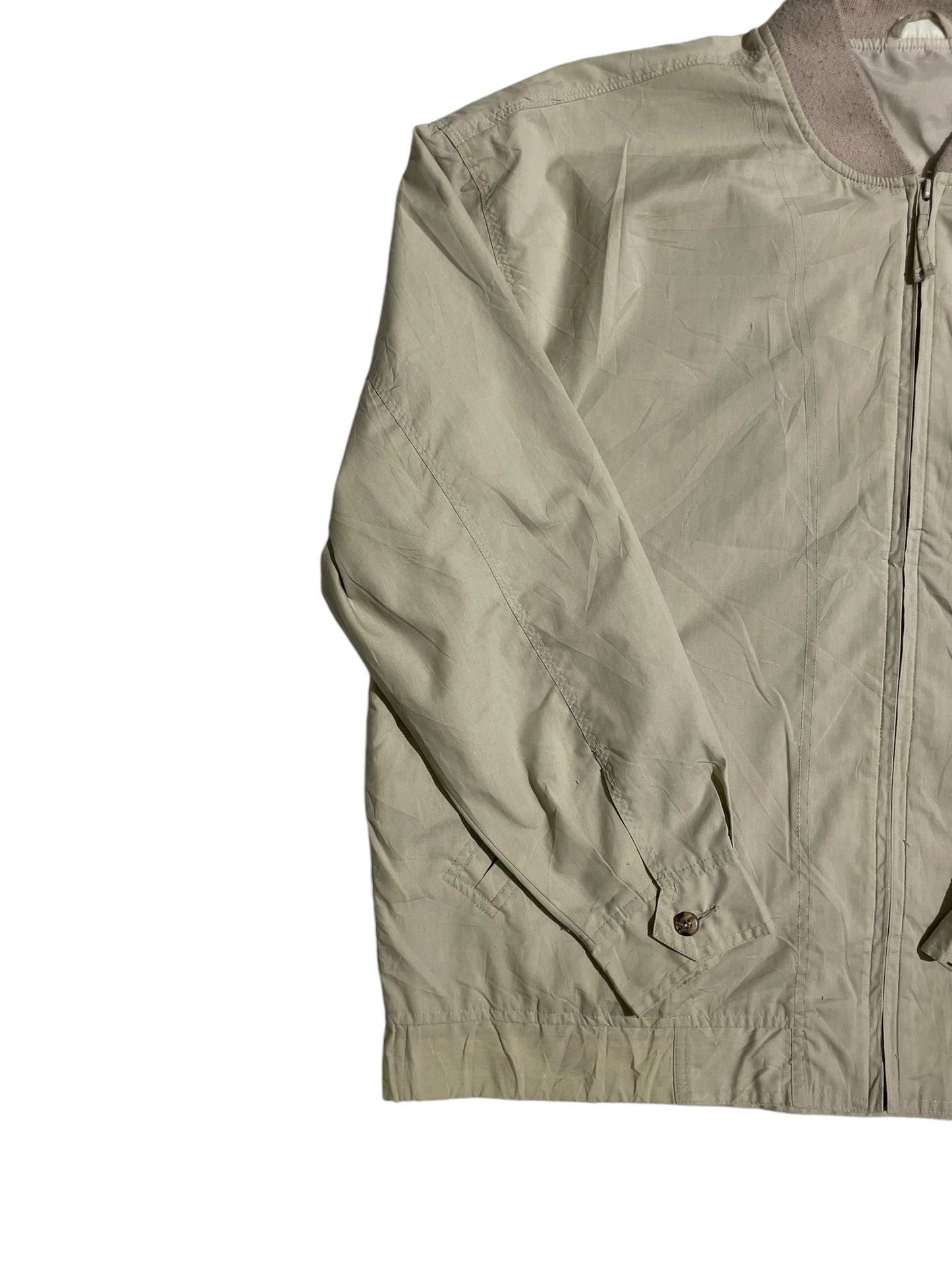 Beige zip up jacket