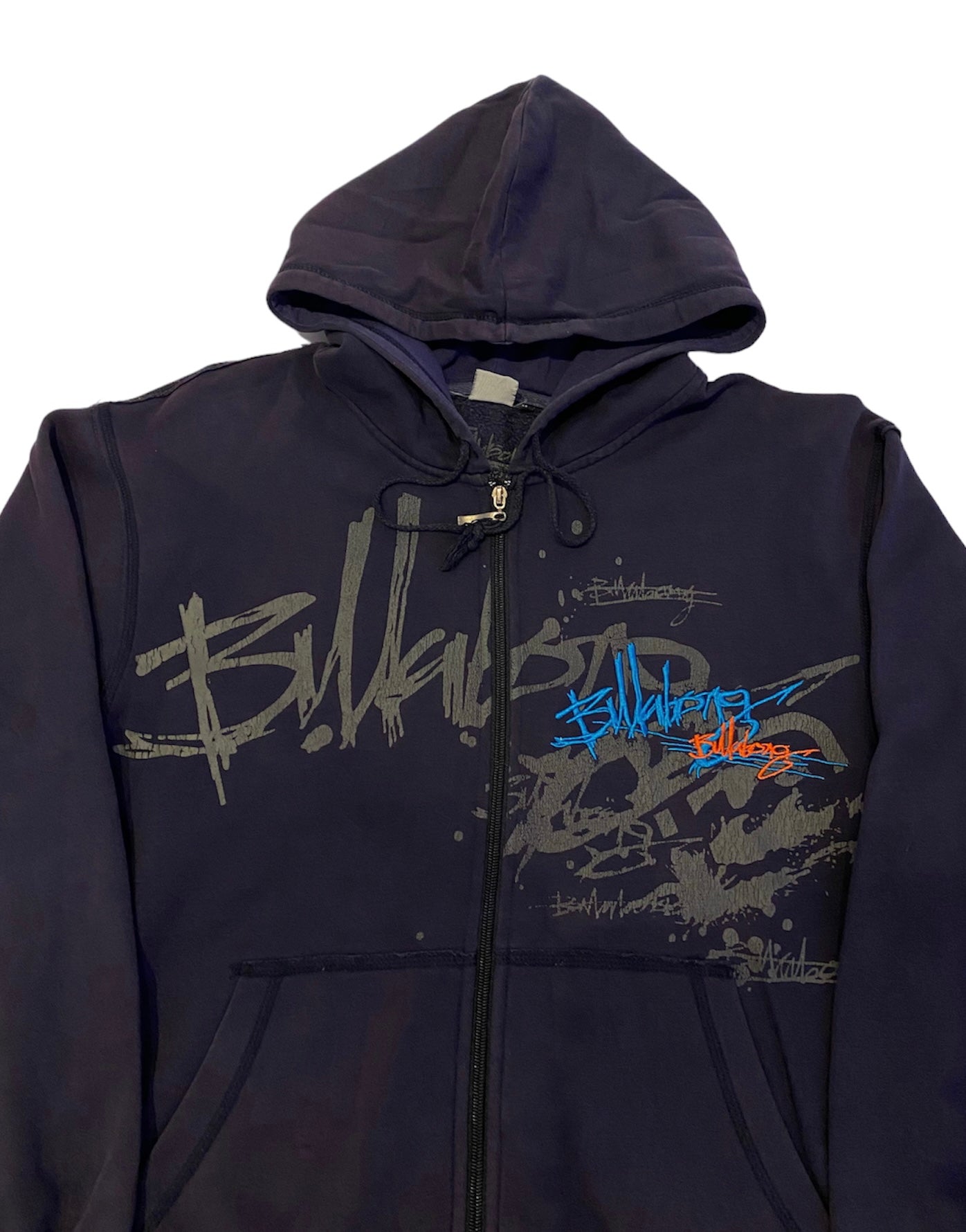 Billabong embroidered y2k zip up