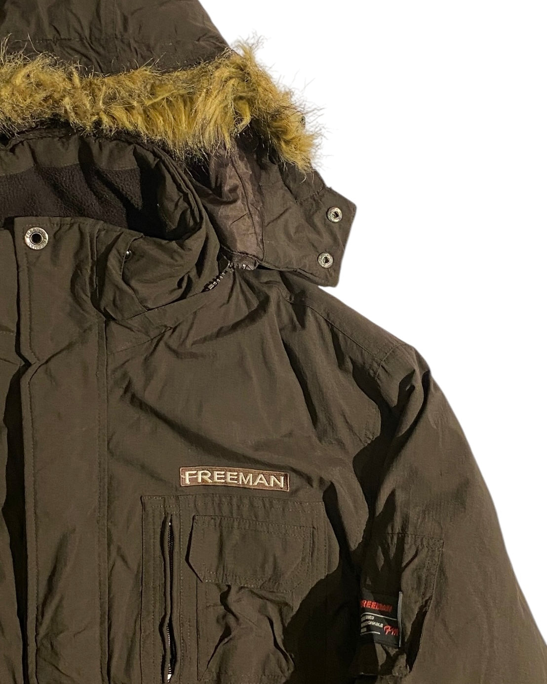 Freeman heavy fur lined hood jacket