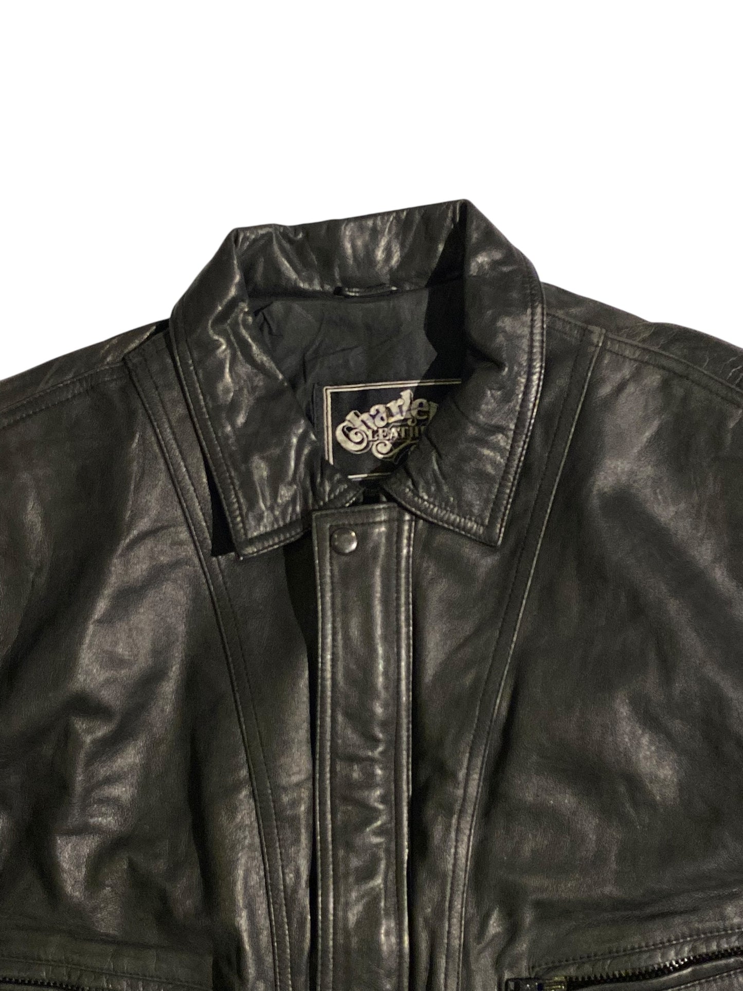 Charley’s vintage leather jacket
