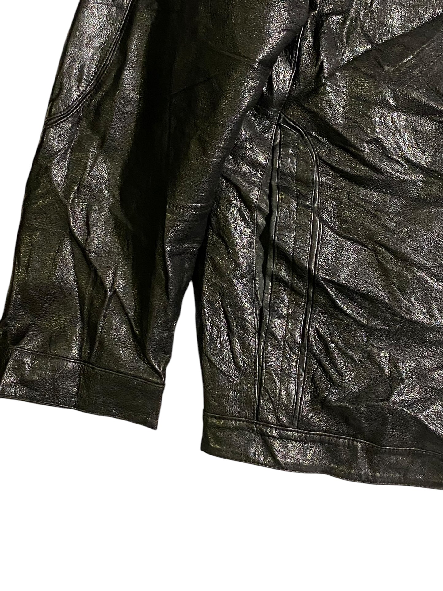 Free eagle heavy leather jacket with fur