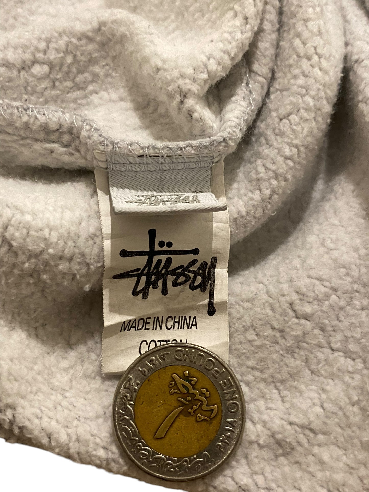Stüssy cropped box logo hoodie