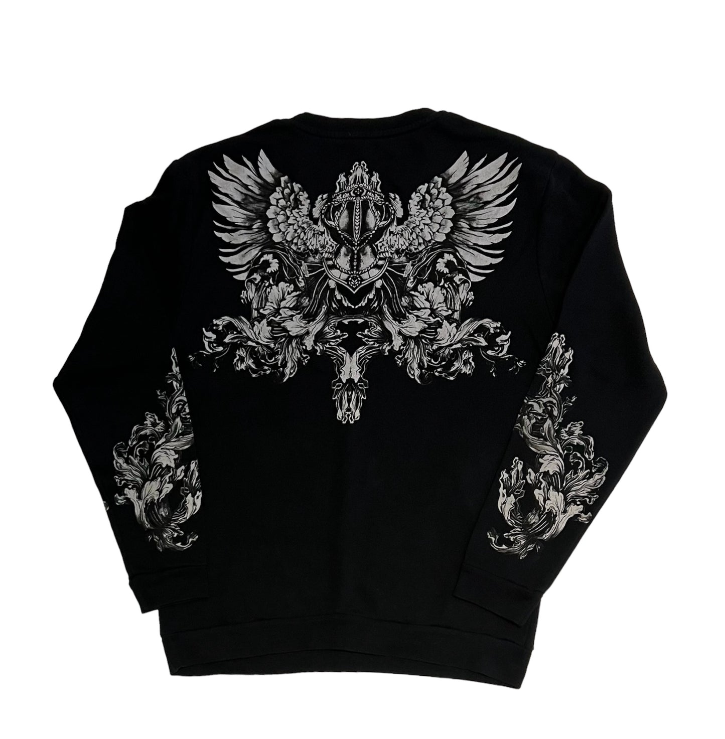 Zara skull graphic y2k crewneck