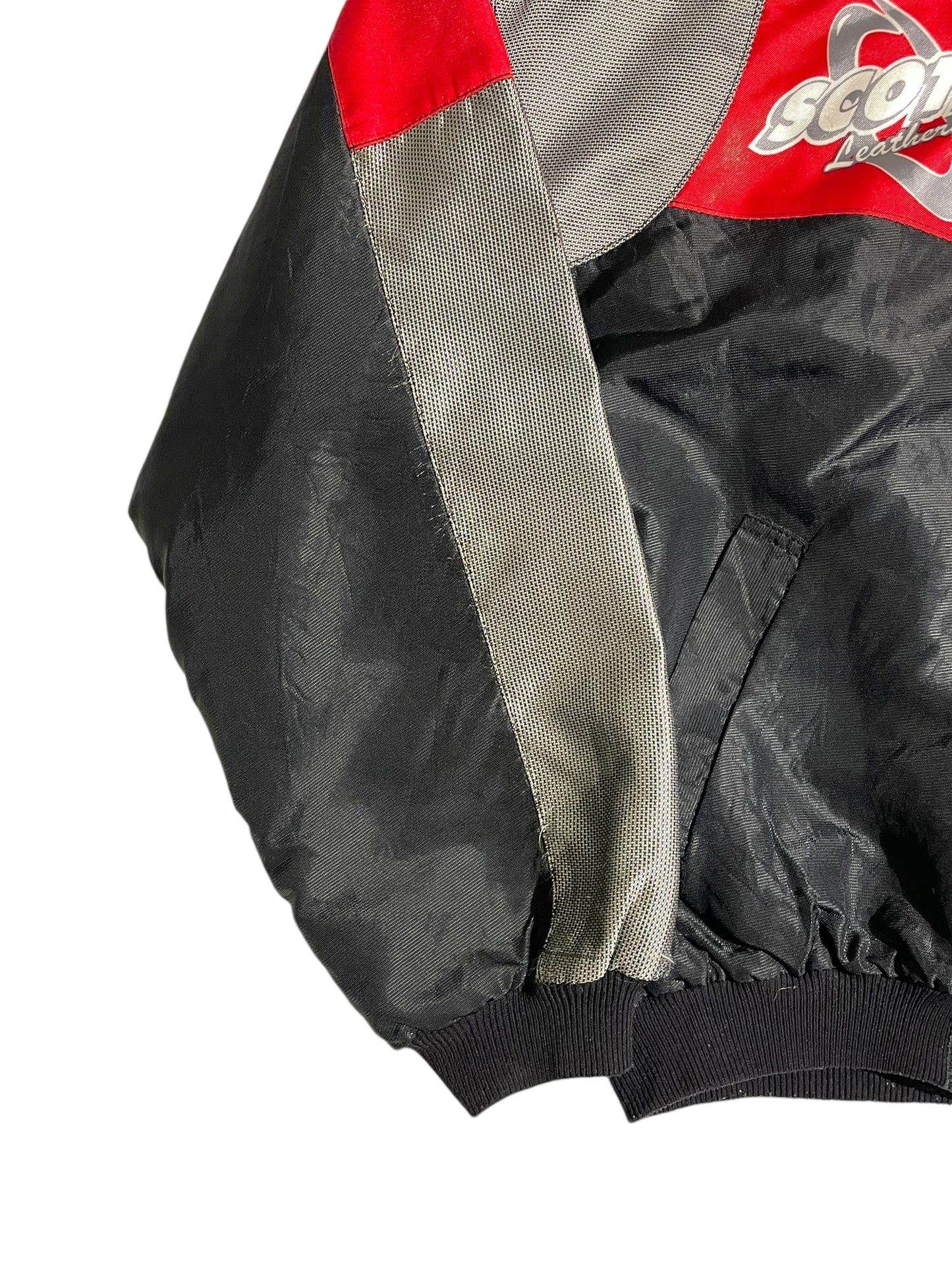 Scott leathers printed racer jacket