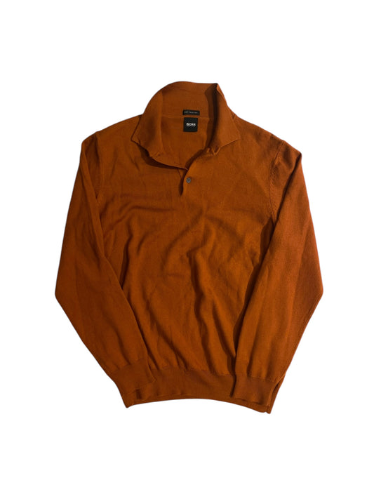 Boss knit polo sweater