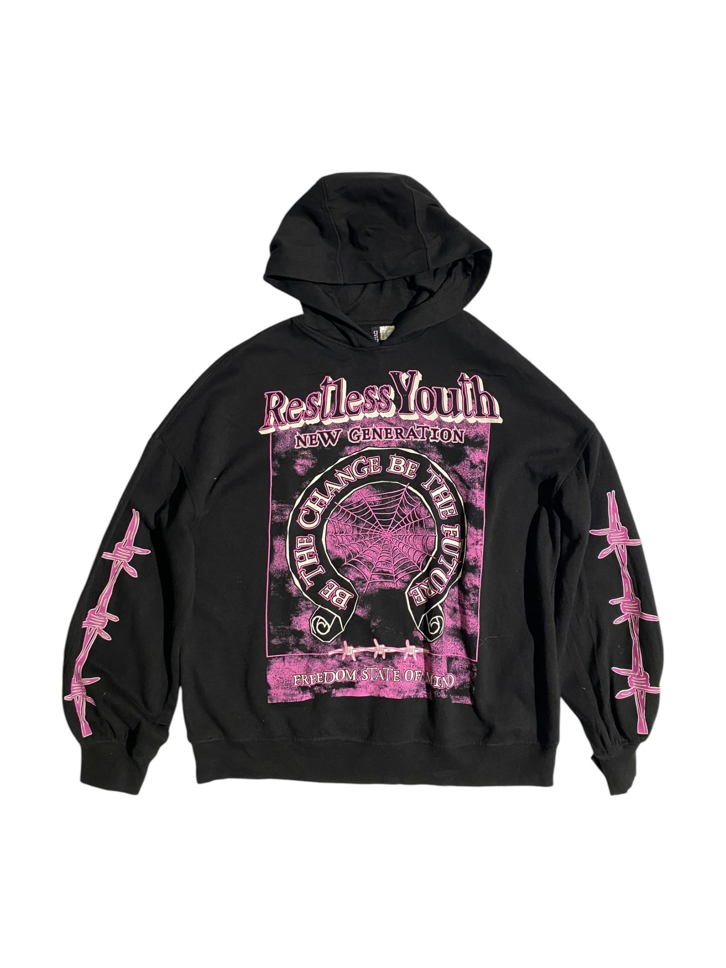 Restless youth graphic hoodie – Яetrospect