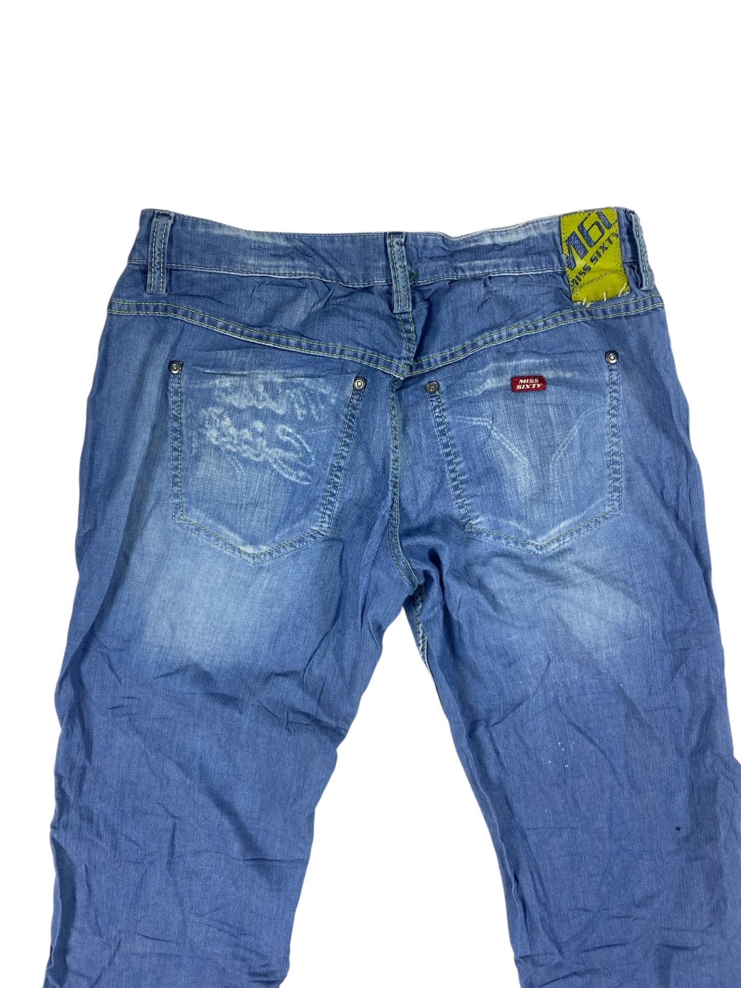 M60 vintage double face bootcut denim jeans