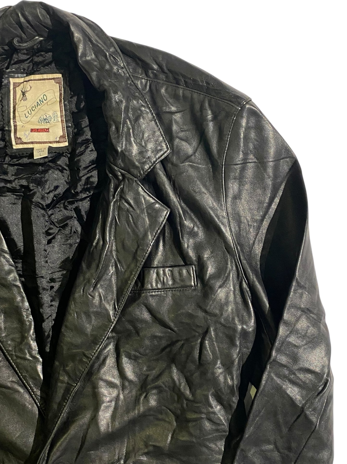 Luciano vntg leather coat