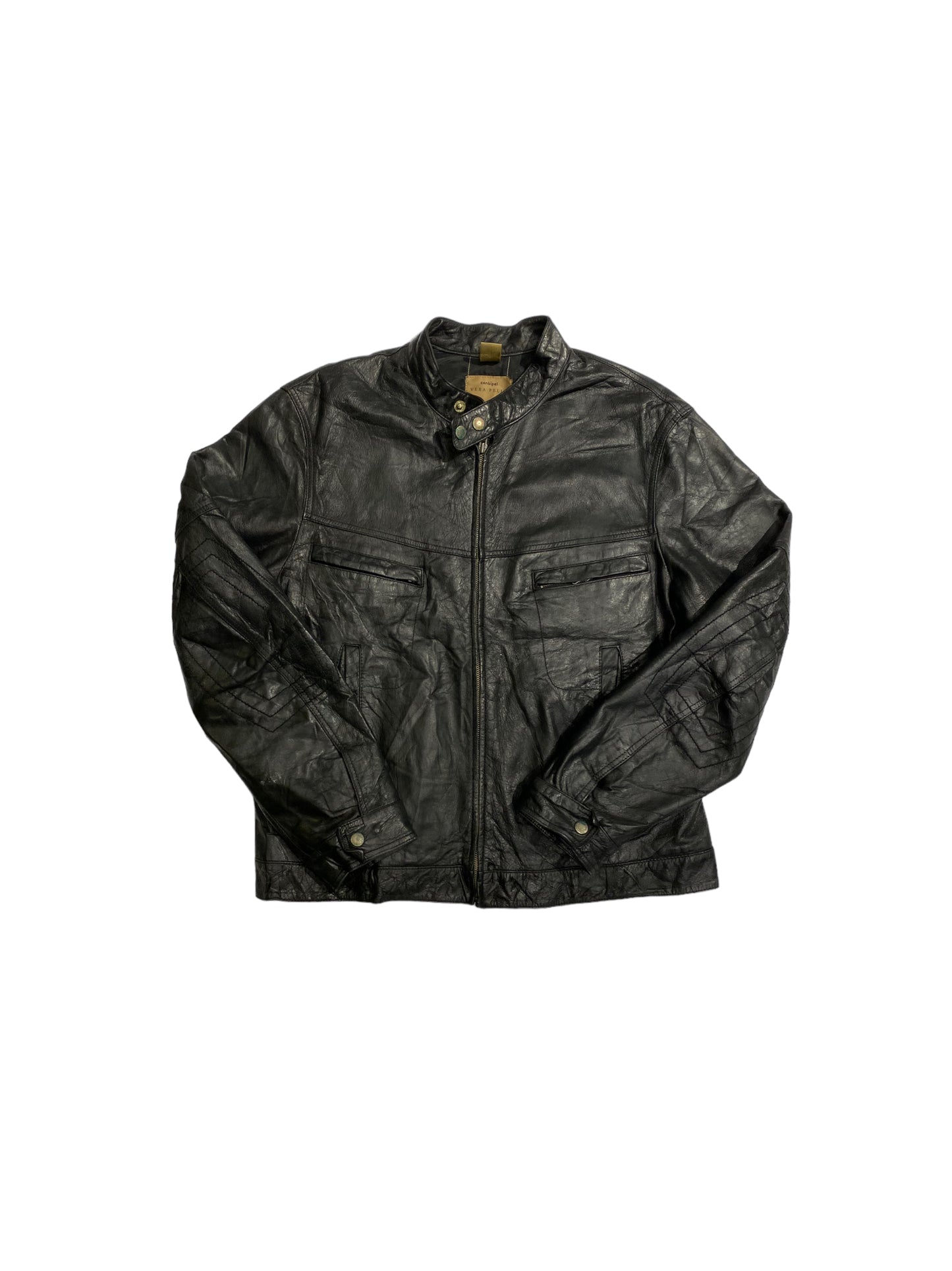 Conbipel vera pelle leather jacket