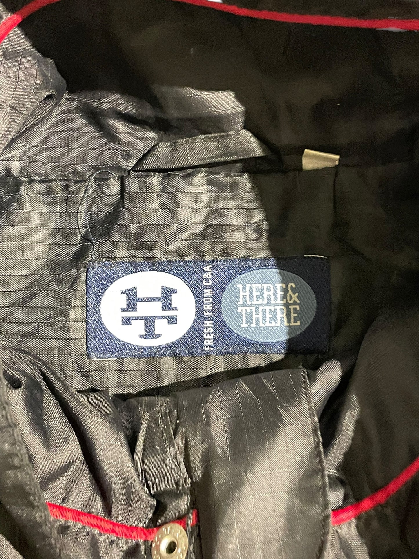 Here & there y2k embroidered windbreaker jacket
