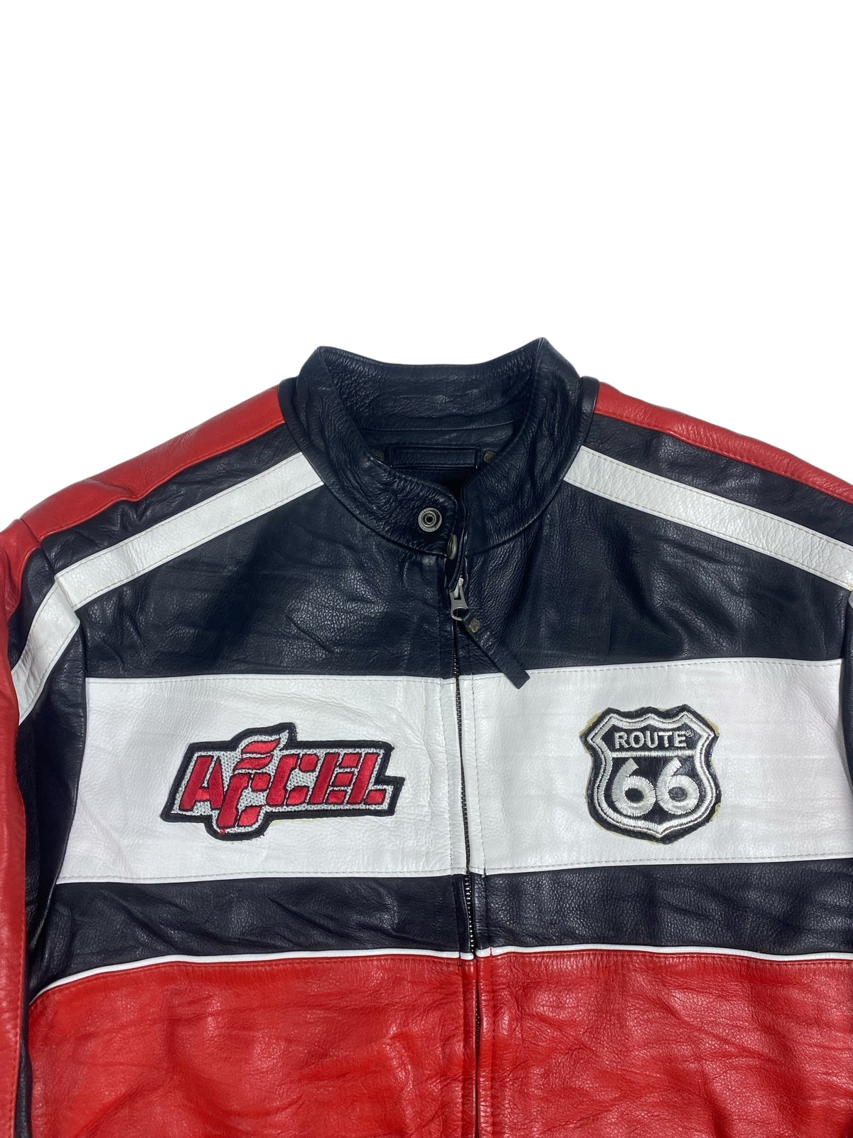 Route 66 leather racing jacket