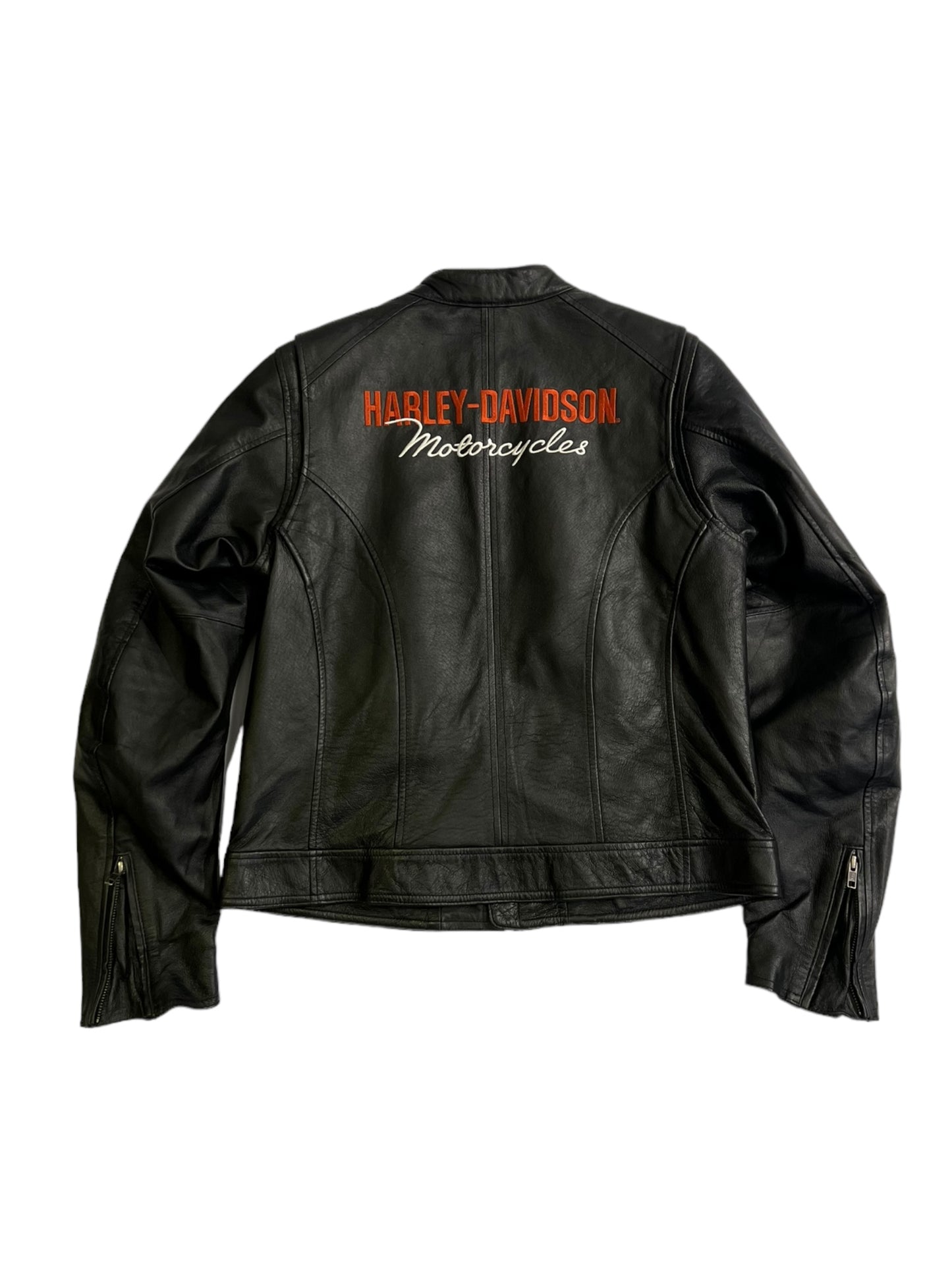 Harley Davison embroidered leather jacket