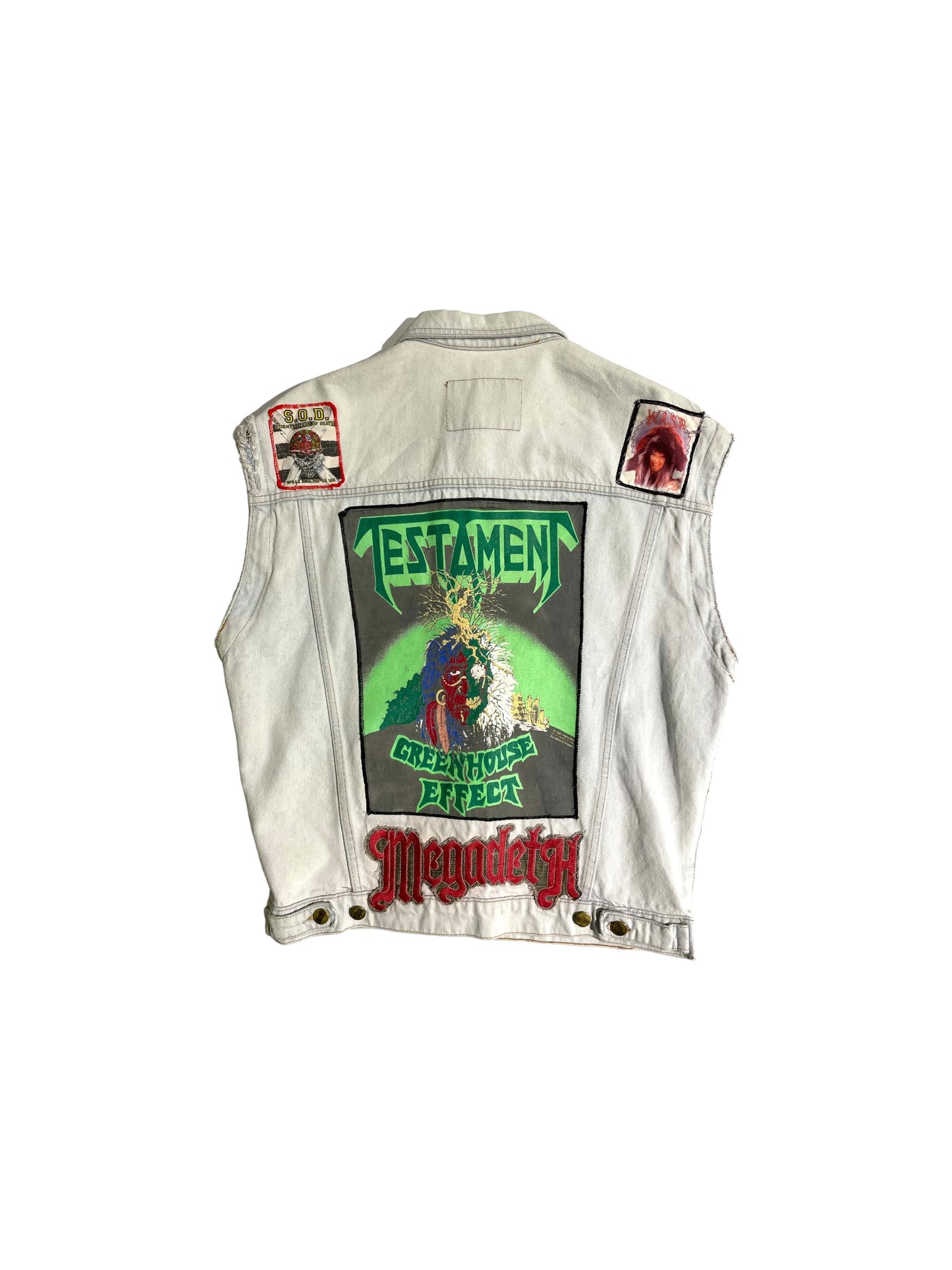 Quarry x Megadeth patched vest