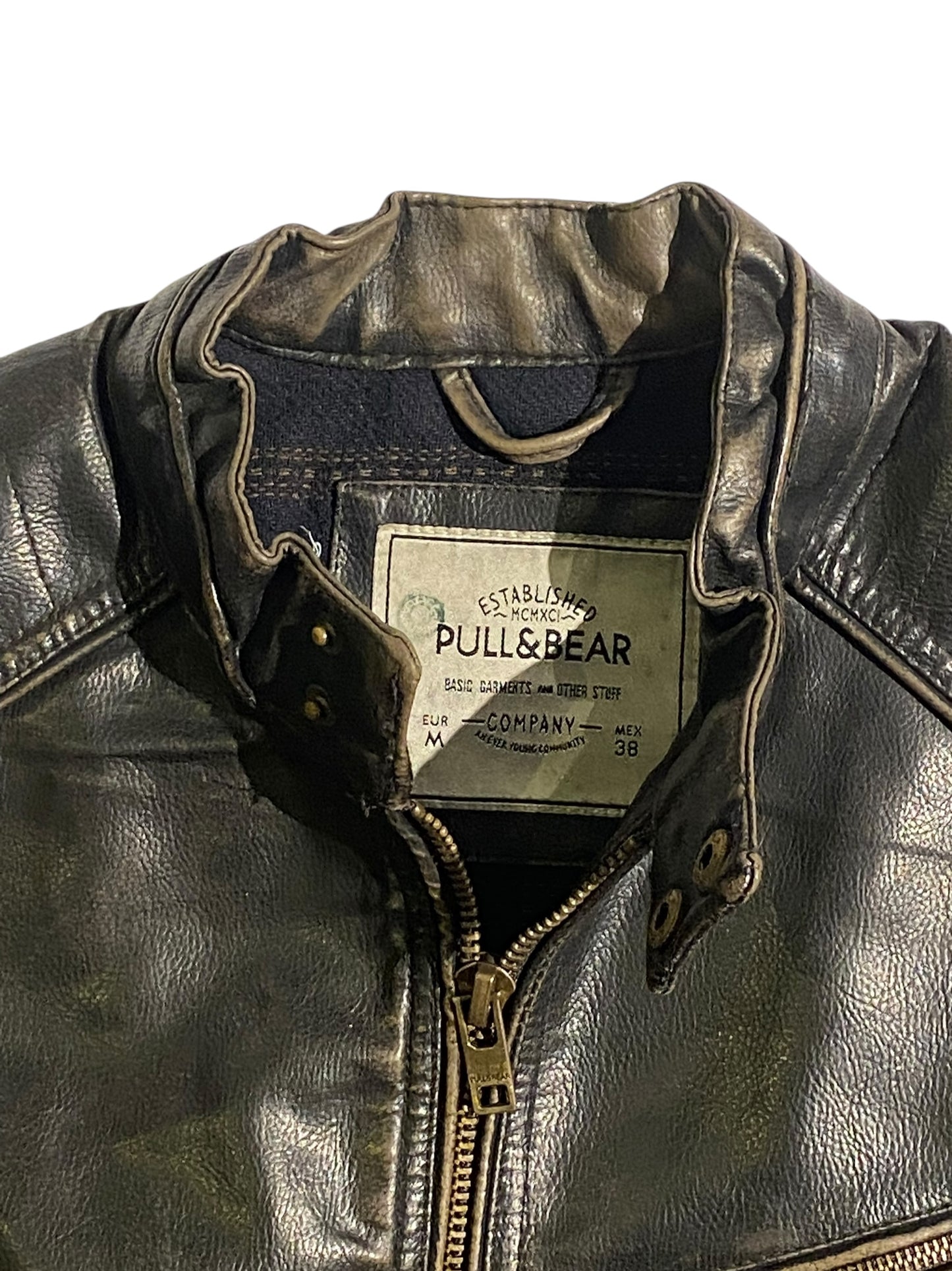 Pull & bear leather jacket