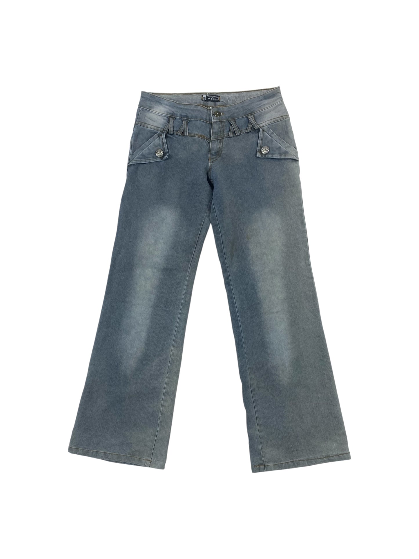 Tiangerfeng vintage bootcut denim jeans