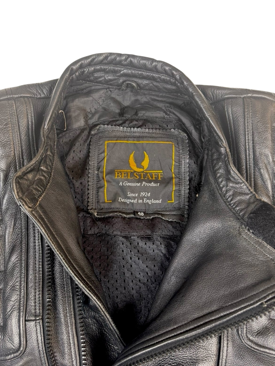 Belstaff bomber racing leather jacket (over 2.5kg)