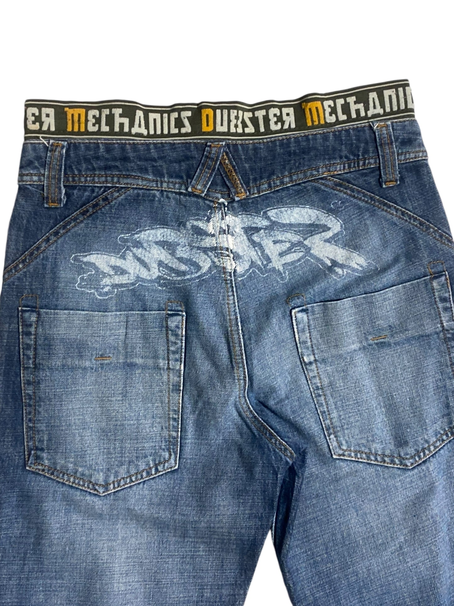 Dubster printed baggy jeans