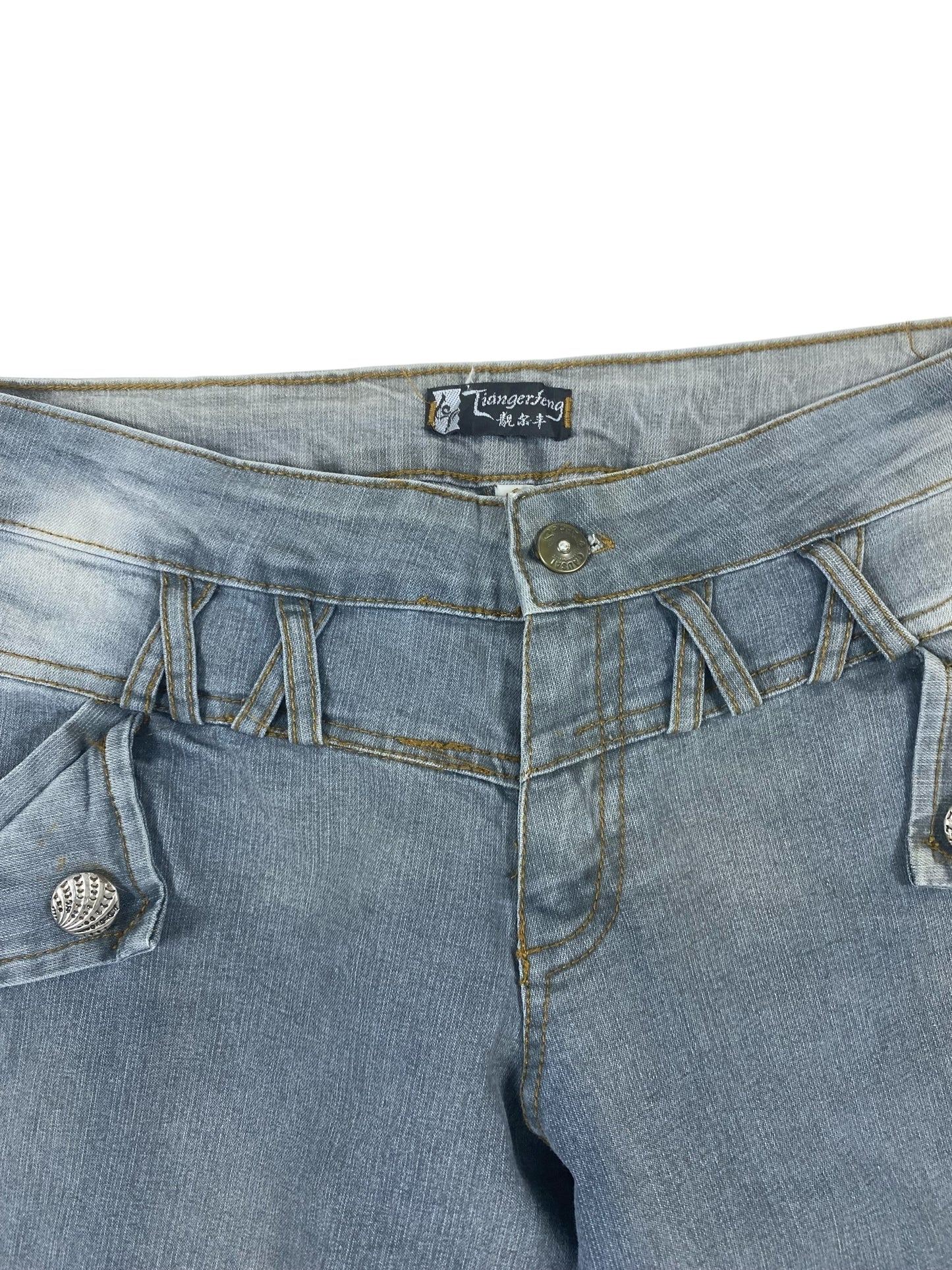 Tiangerfeng vintage bootcut denim jeans