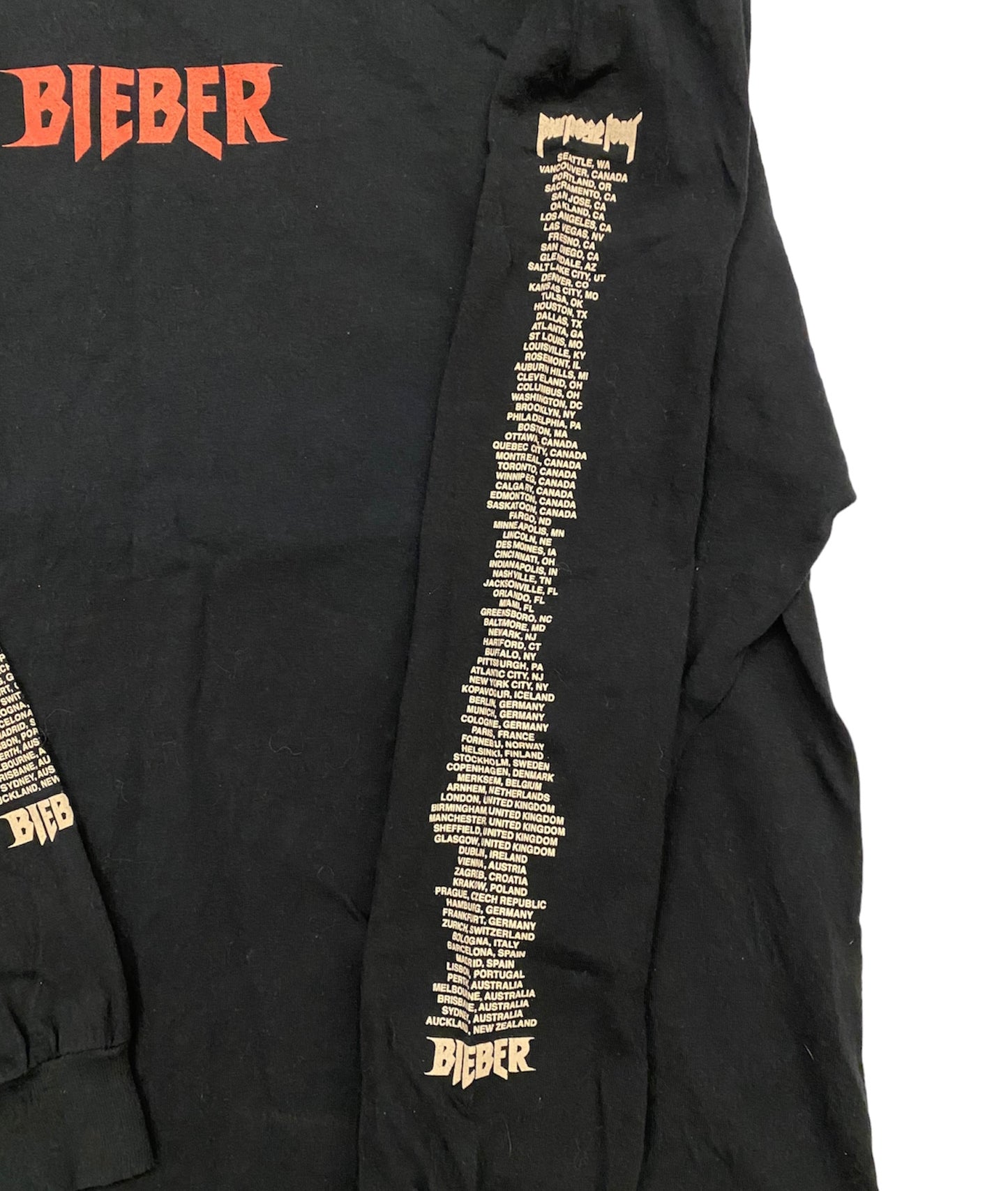 Justin bieber purpose tour merch