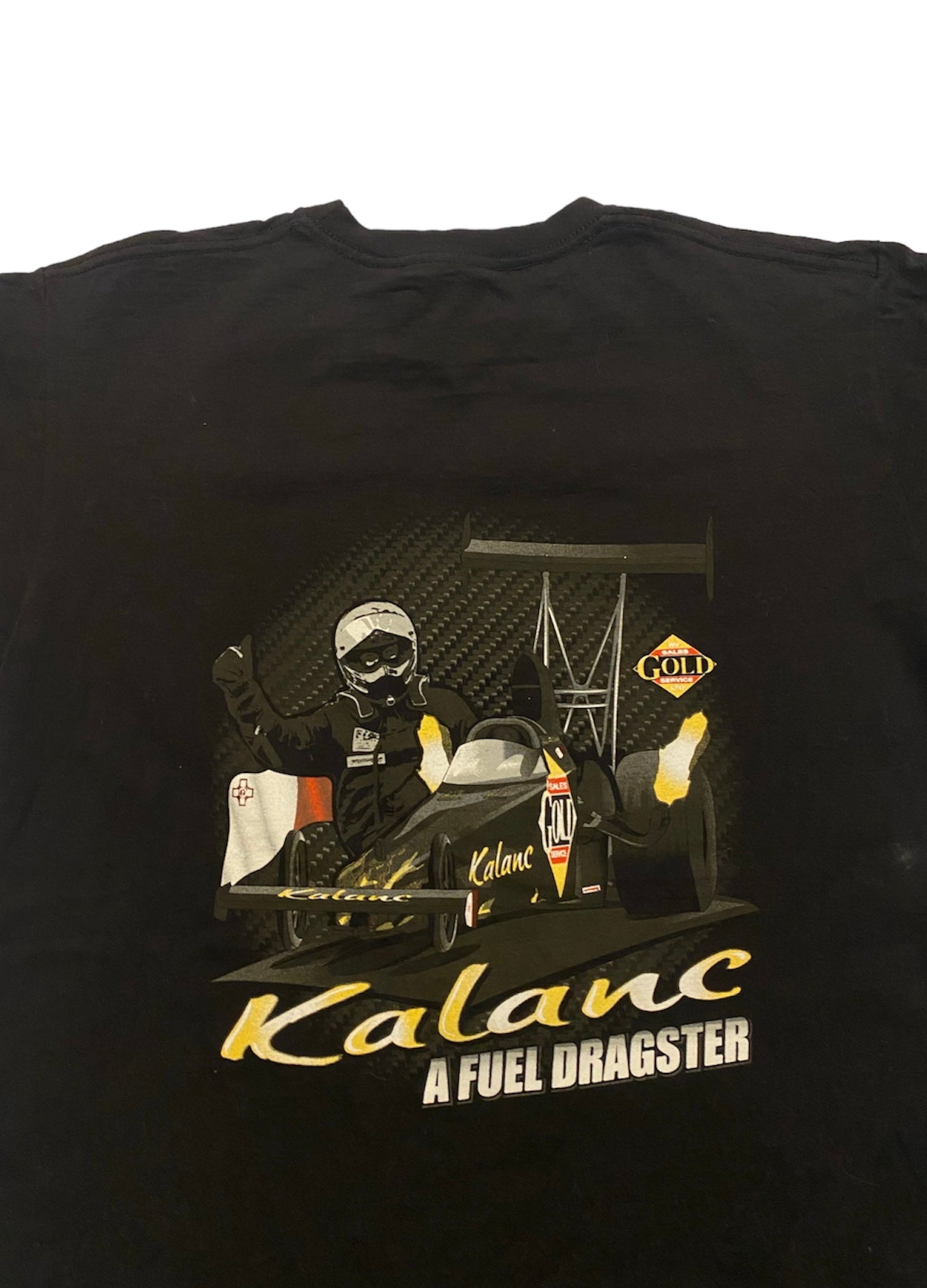 Gold RV injected nitro graphic tee