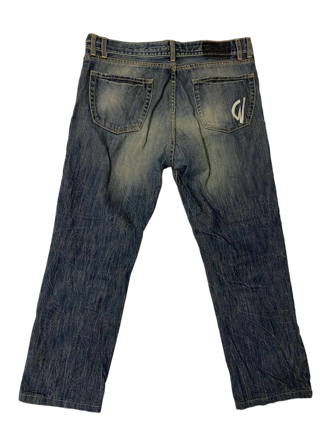 Rock'n roll WOP vintage embroidered jeans