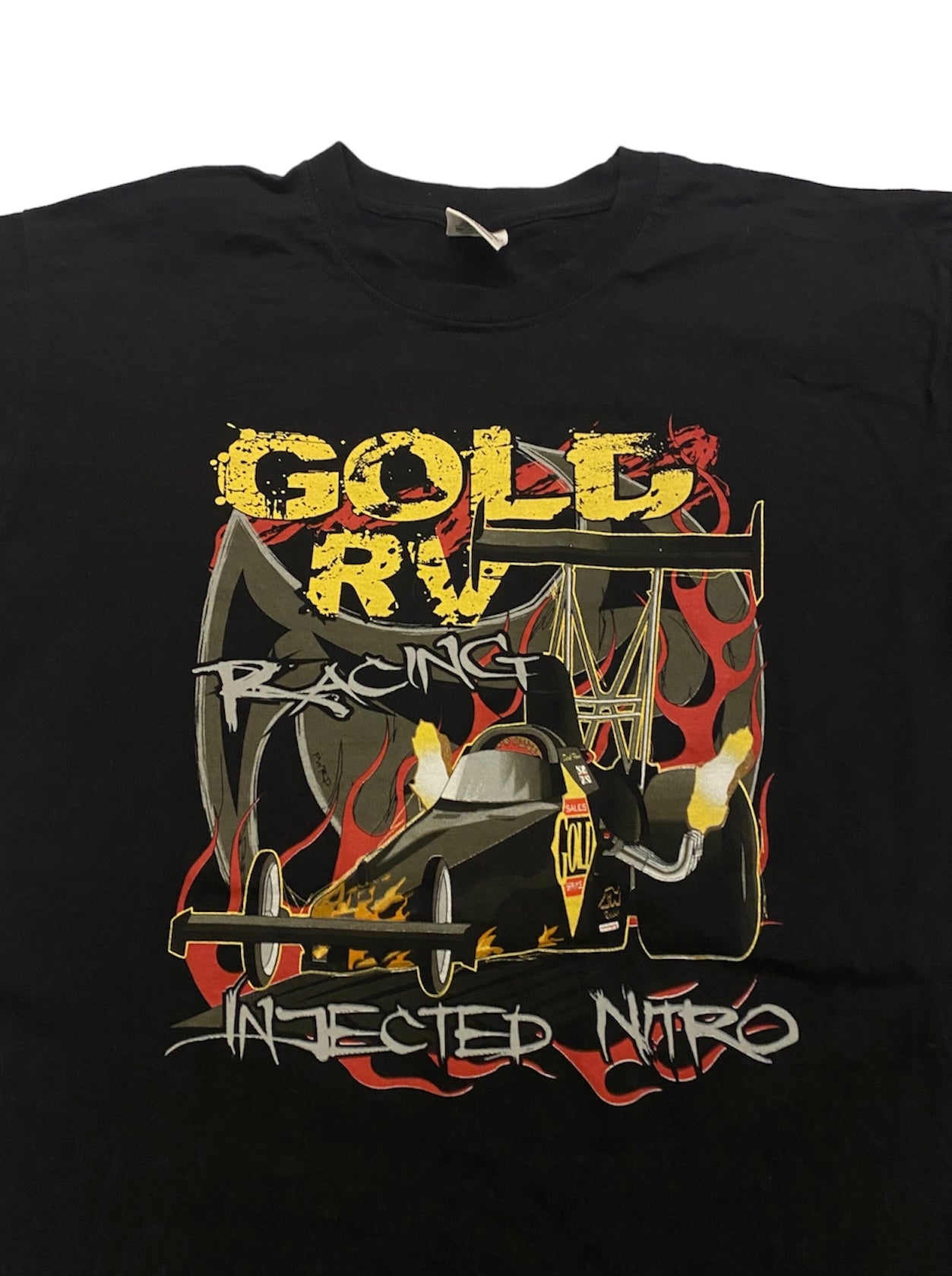 Gold RV injected nitro graphic tee