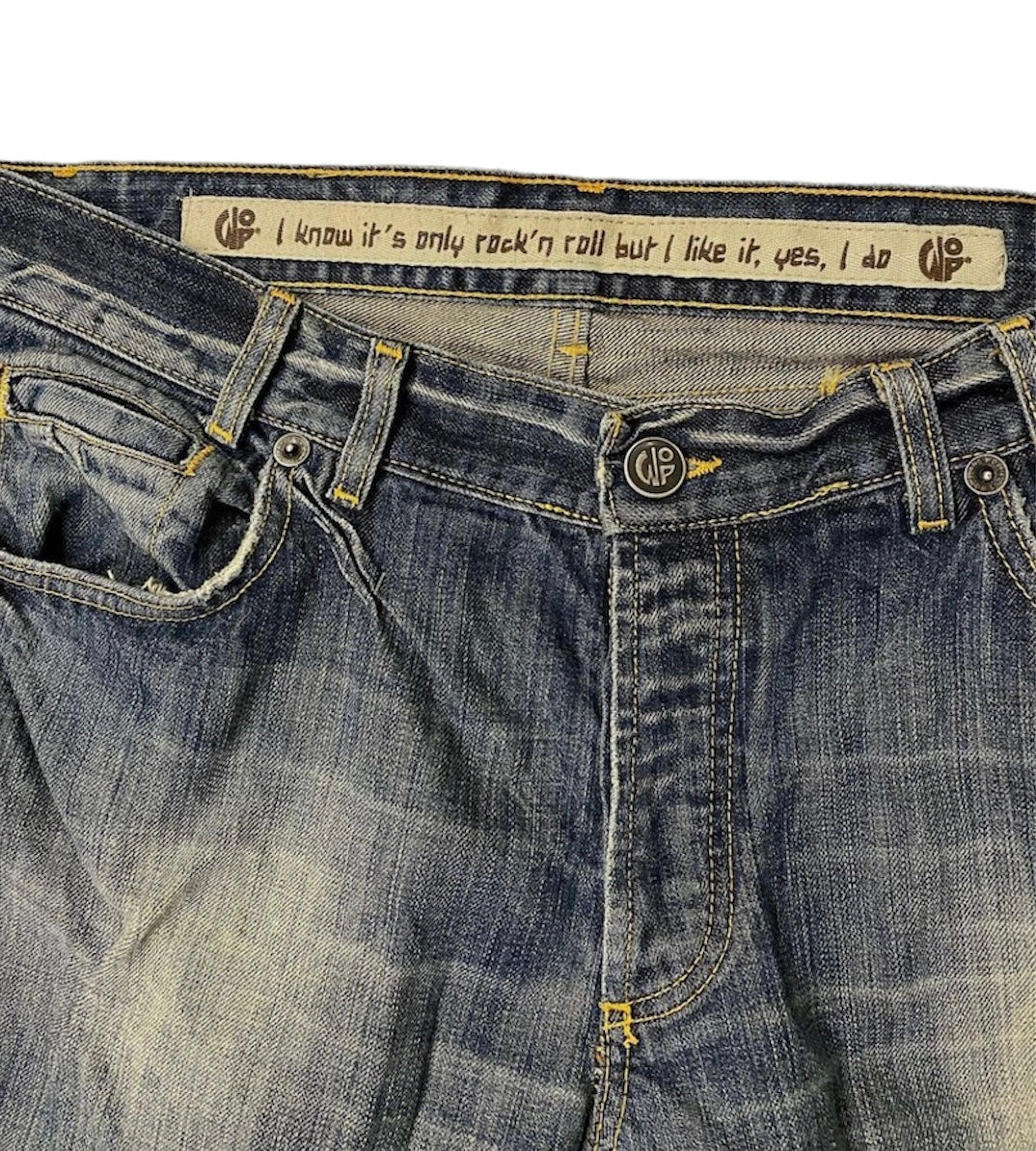 Rock'n roll WOP vintage embroidered jeans