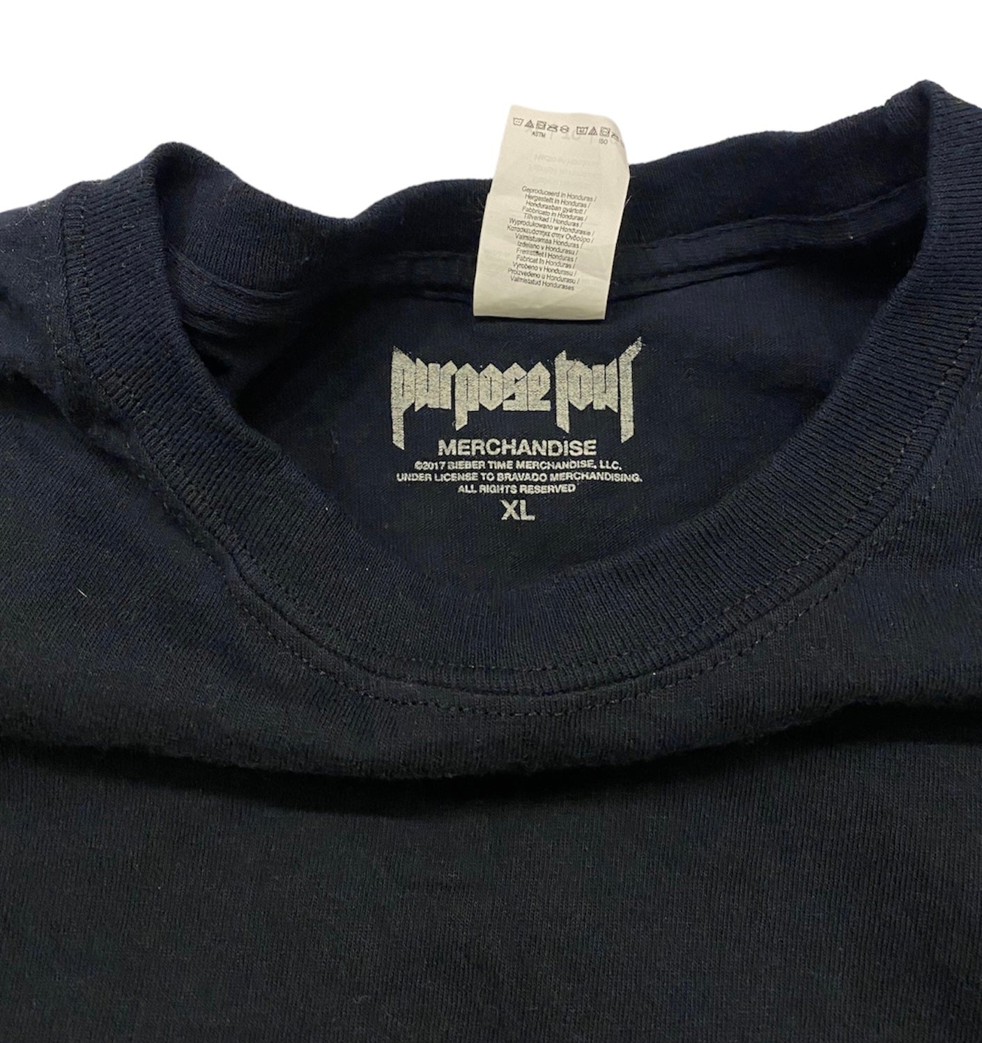 Justin bieber purpose tour merch