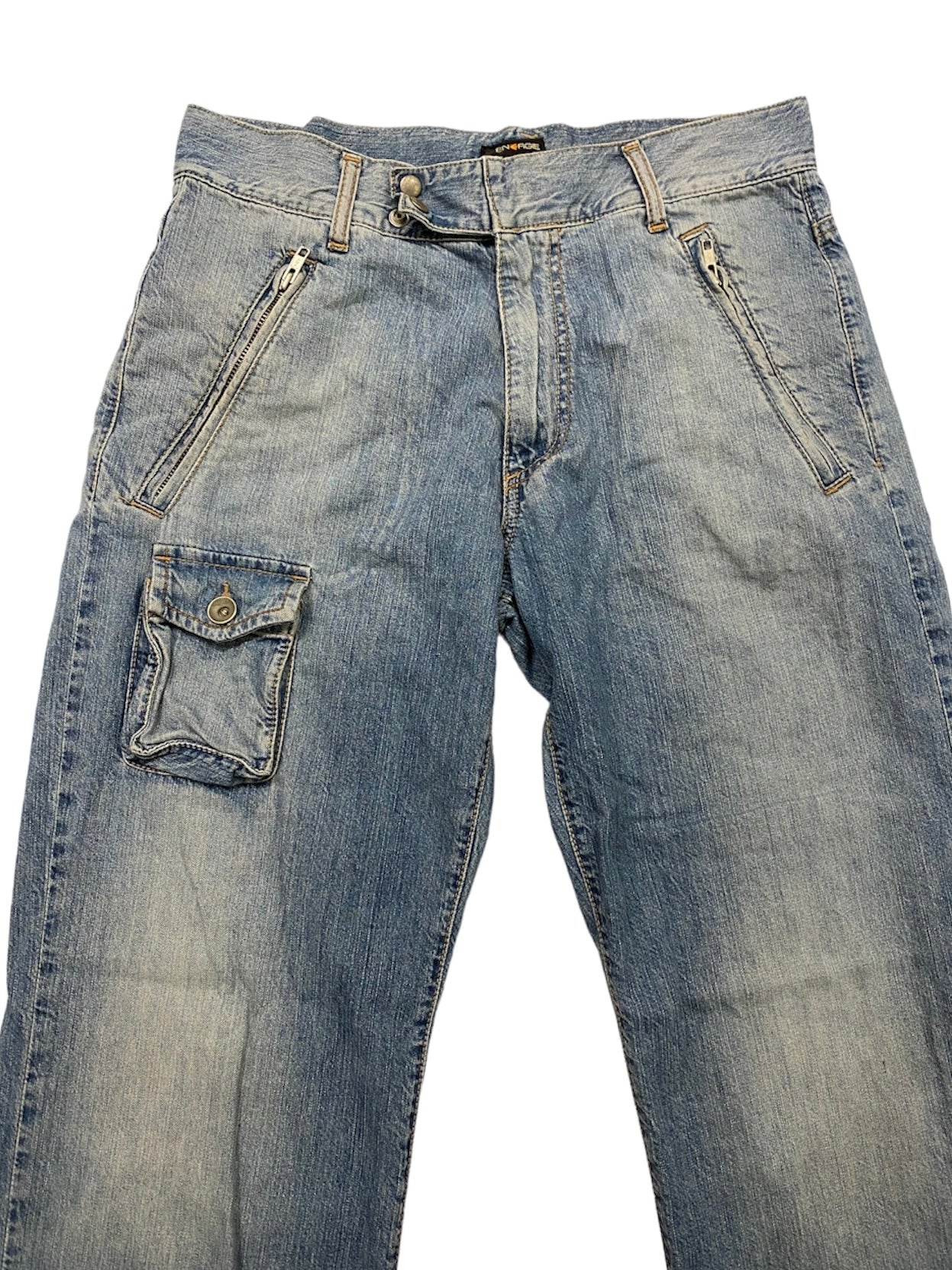 Energy vintage multi-pocket jeans