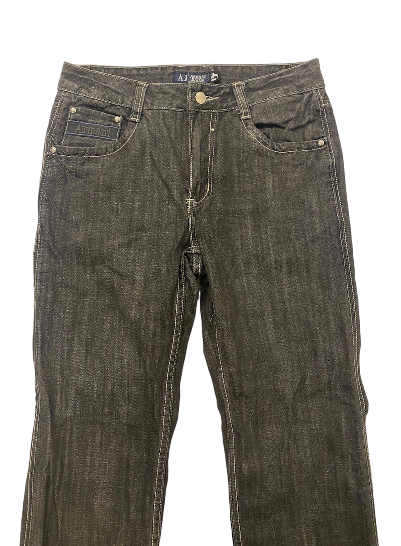 Armani embroidered jeans