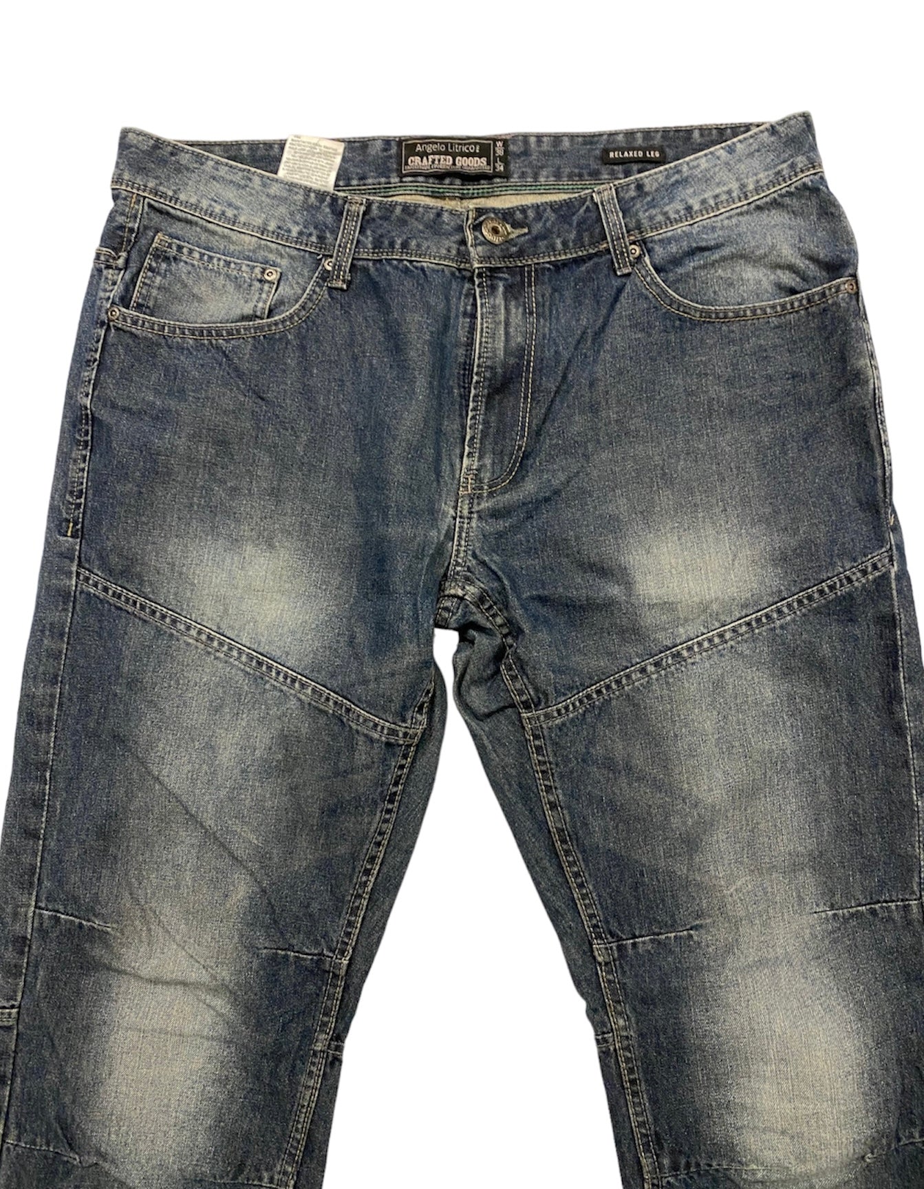 Angelo Litrico crafted double knee jeans