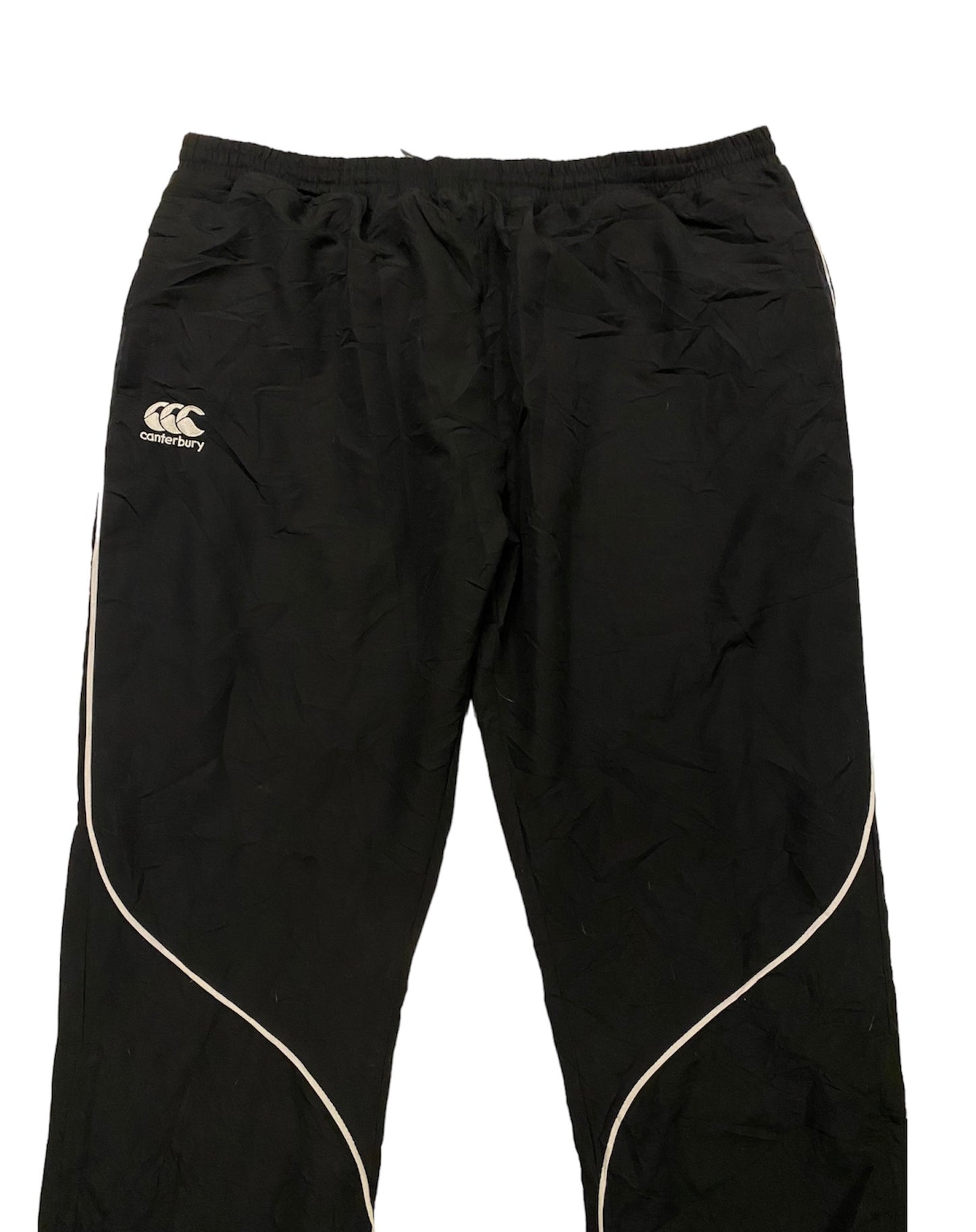 Canterbury tracksuit pants with ankle zippers