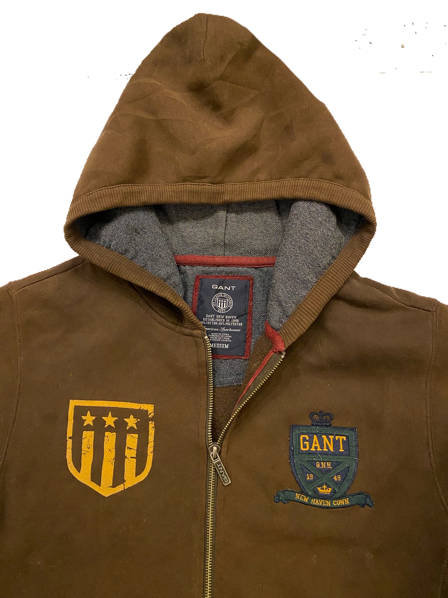 Gant ivy distressed vintage zip up
