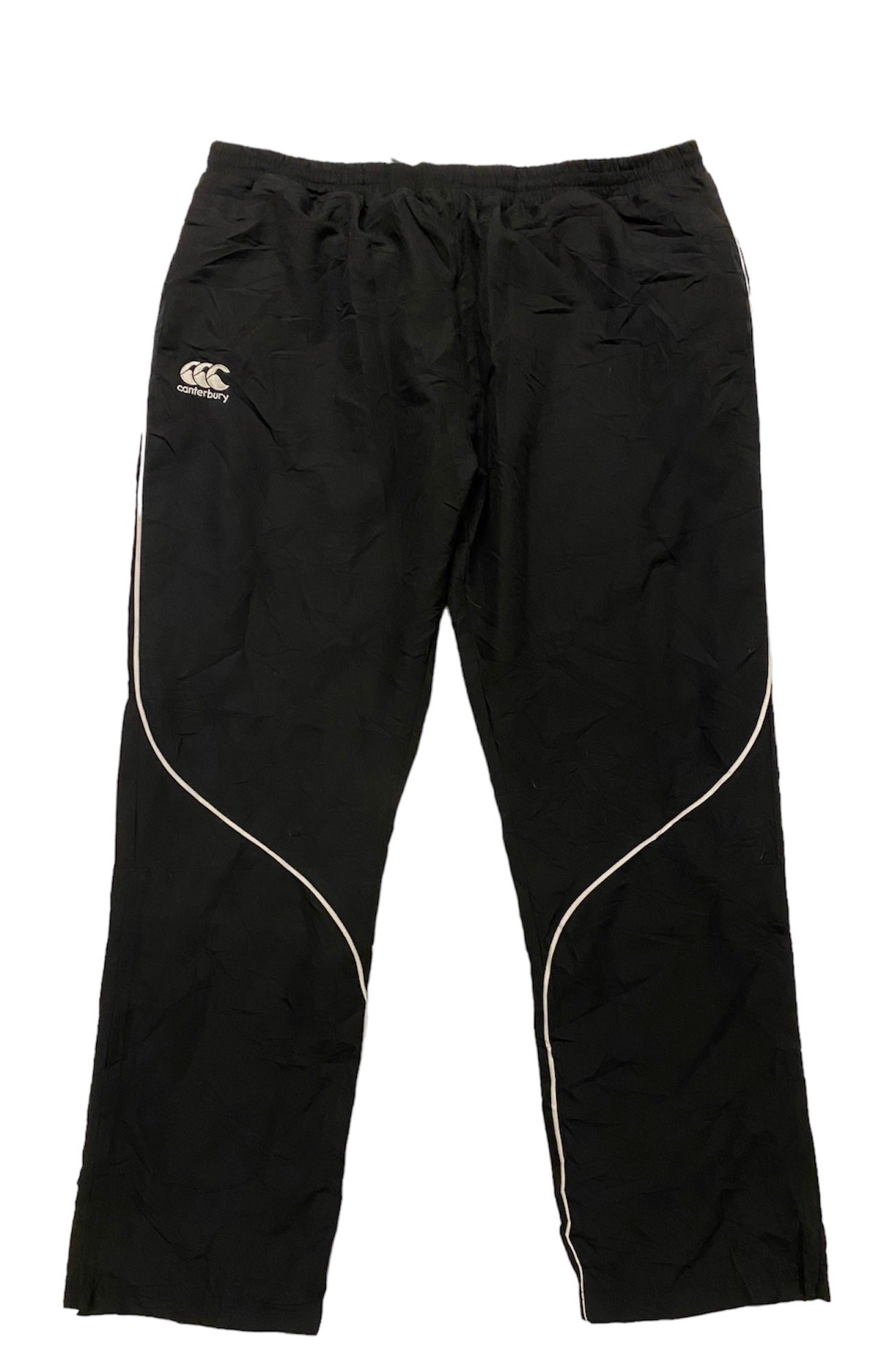 Canterbury tracksuit pants with ankle zippers