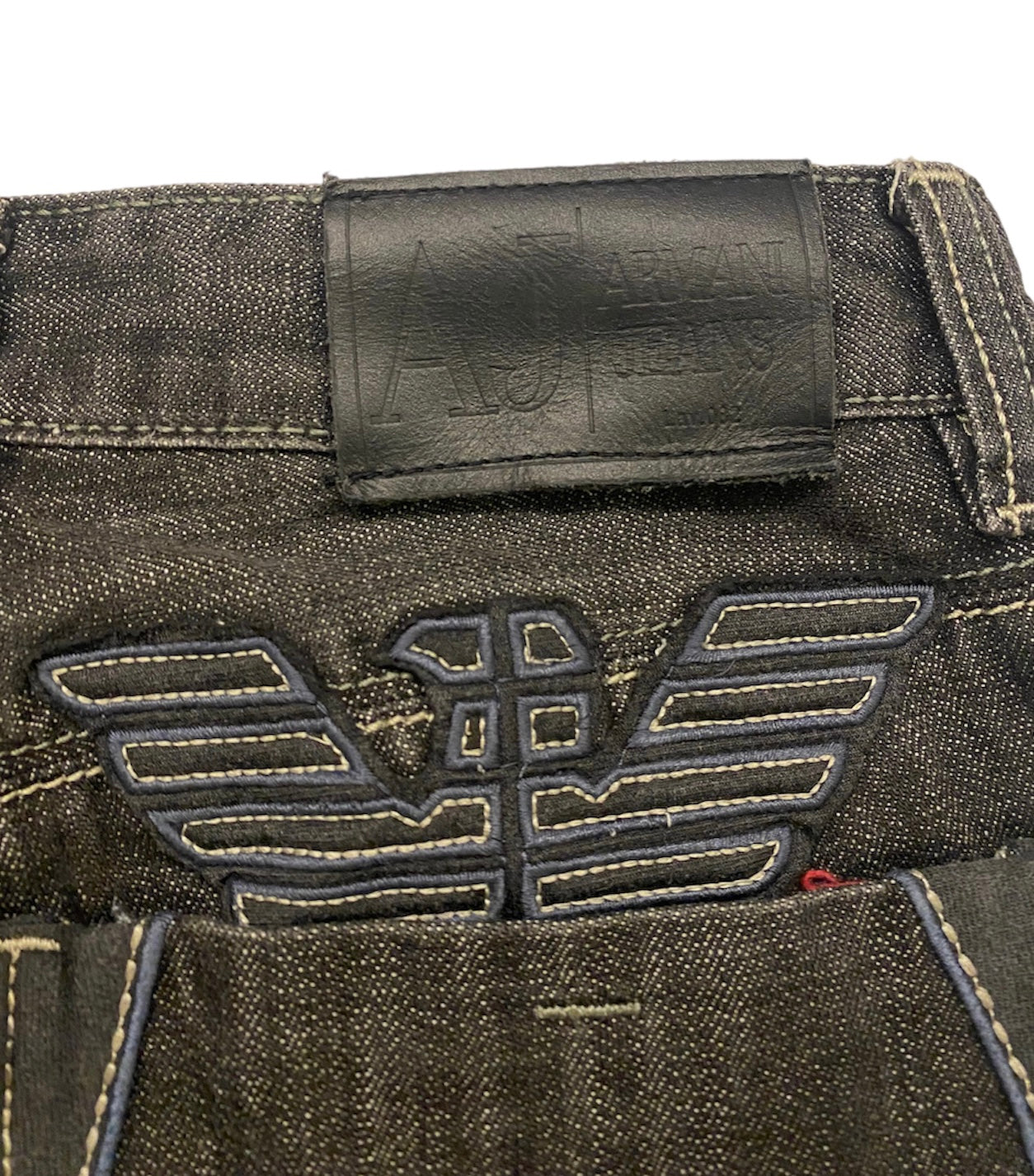 Armani embroidered jeans